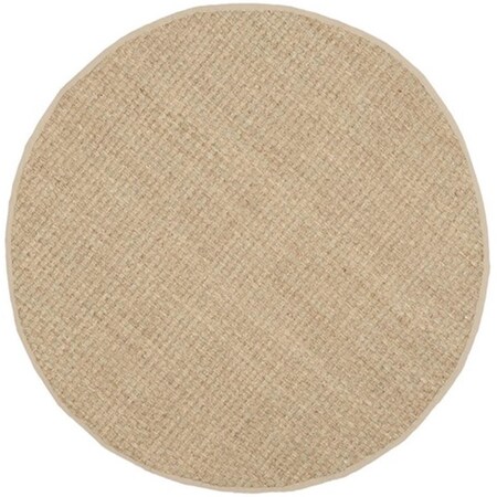 Safavieh Natural Fiber Power Loomed Round Rug- Natural - Beige- 6 x 6 ft. NF114A-6R